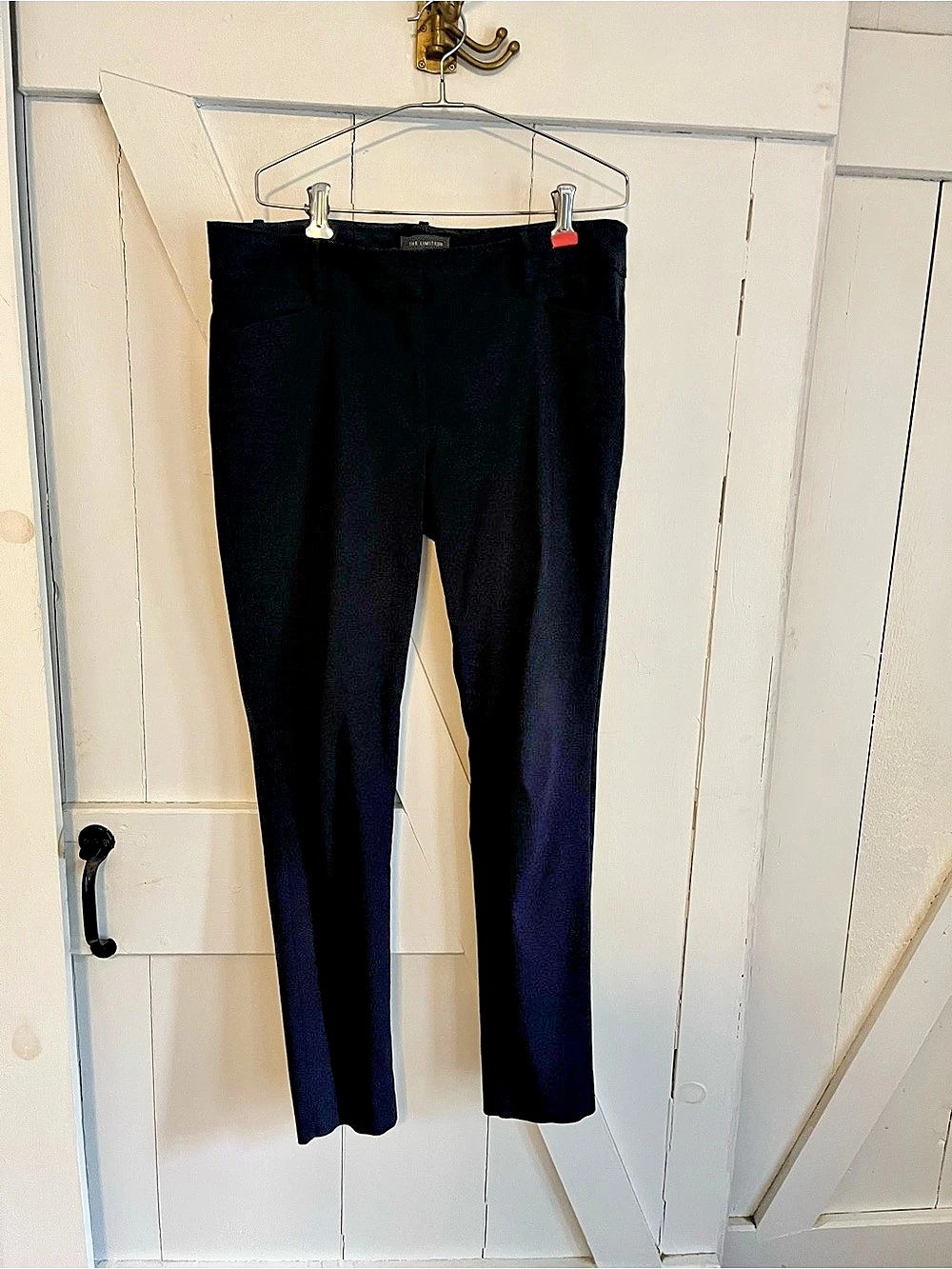 Navy Slim Ankle Dress Pants